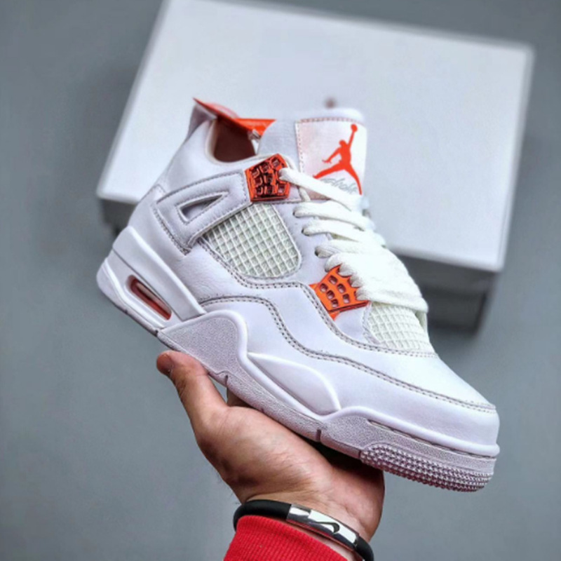 莆田靴工場卸売会社レベル AJ4 ミッドナイトブルー電気母黄白黒ジョー 4 外国貿易男性と女性のスポーツブルーシューズ|undefined