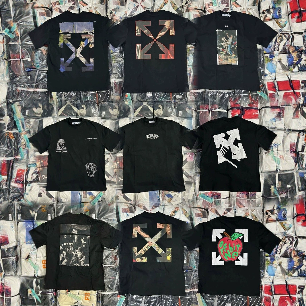 Correct version ow heavyweight 380g tide brand off European and American loose short sleeve T-shirt religious arrow high version Correct version ow heavyweight 380g tide brand off European and American loose short sleeve T-shirt religious arrow high version