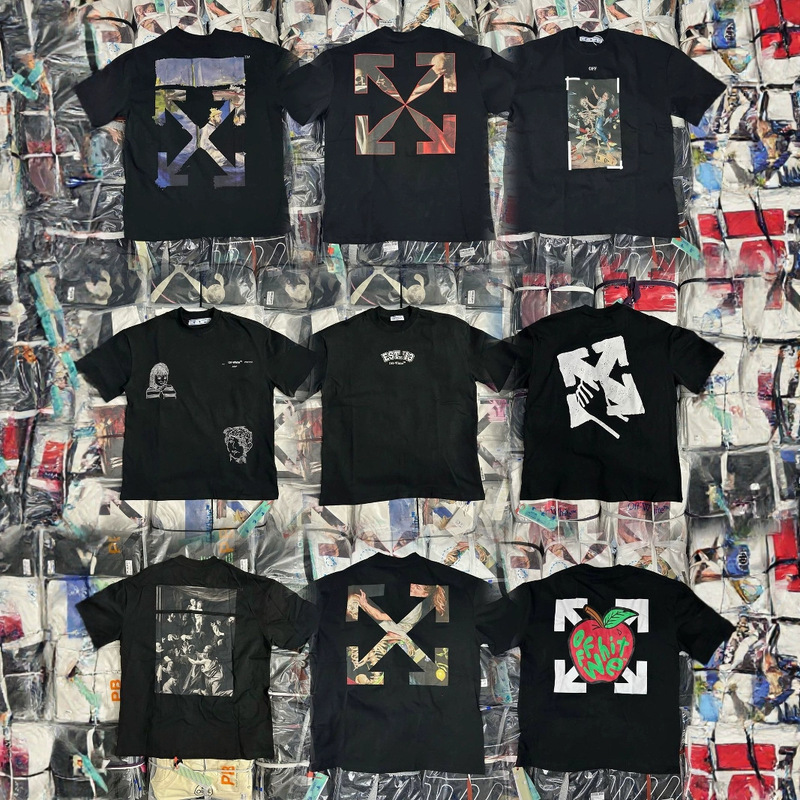 Correct version ow heavyweight 380g tide brand off European and American loose short sleeve T-shirt religious arrow high version Correct version ow heavyweight 380g tide brand off European and American loose short sleeve T-shirt religious arrow high version