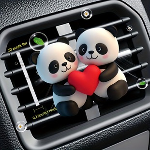 Foreign Trade Cross-Border Finished Product Ventilation Clip Car Decoration Aromatherapy Cute Acrylic Waterproof Decorative Fragrance