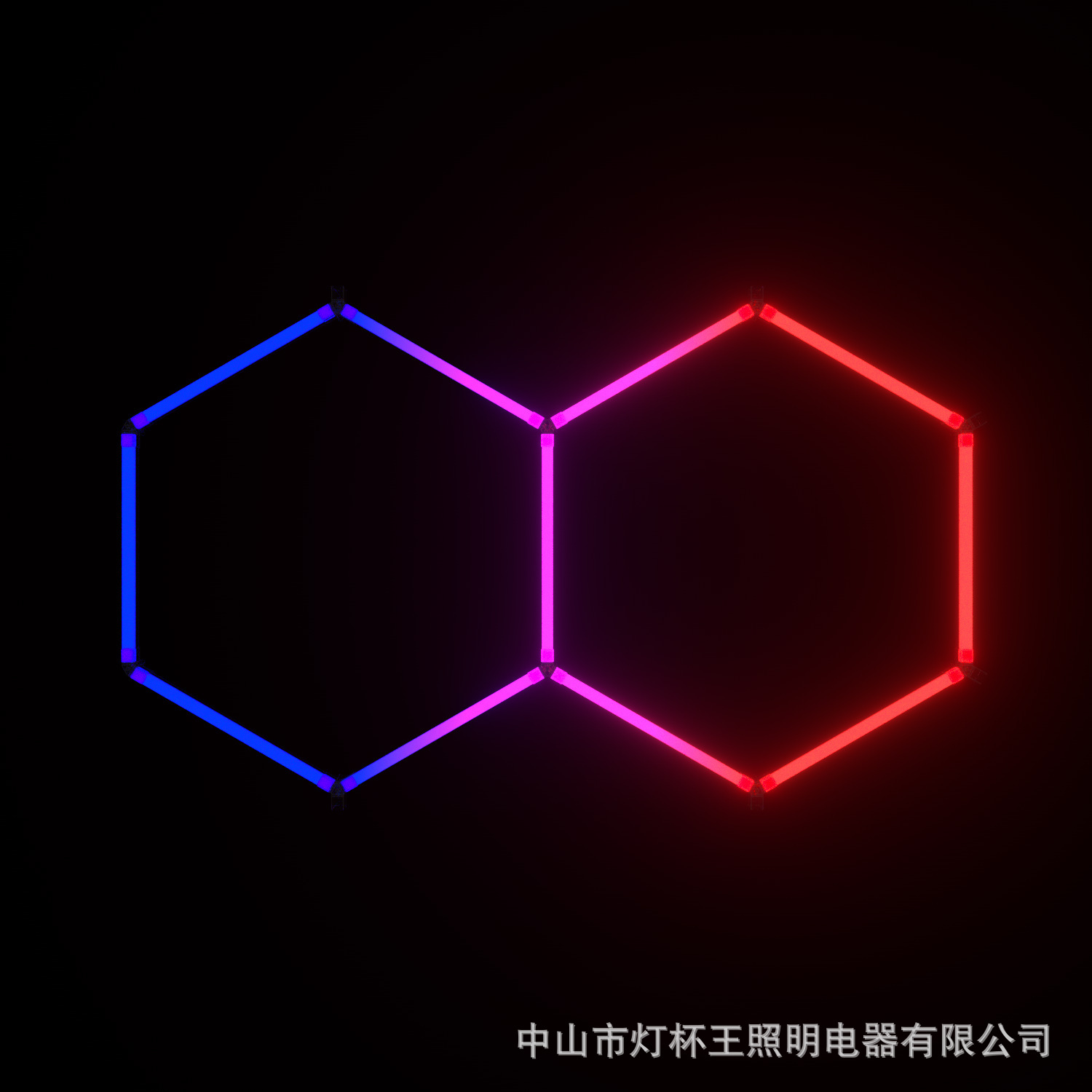 Copa de lámparas rey comercio exterior estilo RGB atmósfera de luces deportivas sala KTV gimnasio bar música ritmo decida panal lámpara de pared