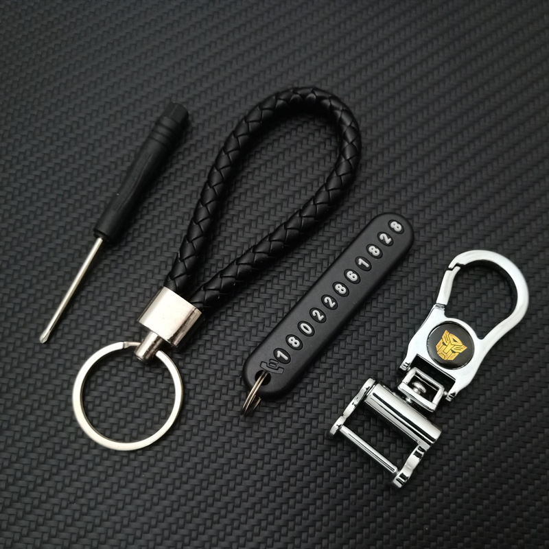 Car keychain labeling LOGO metal creative zinc alloy key chain gift pendant jewelry men's car buckle