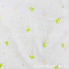 小清新格子数码印花布 纯棉40支府绸印花 春夏款童装女装服装面料
