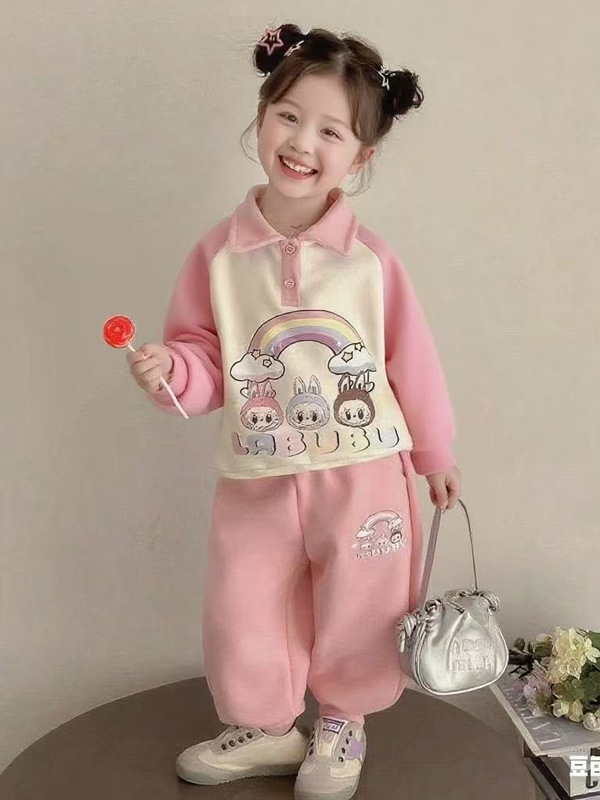 女童春秋套装2025新款儿童洋气时髦女孩春季宝宝时尚休闲运动衣服|undefined