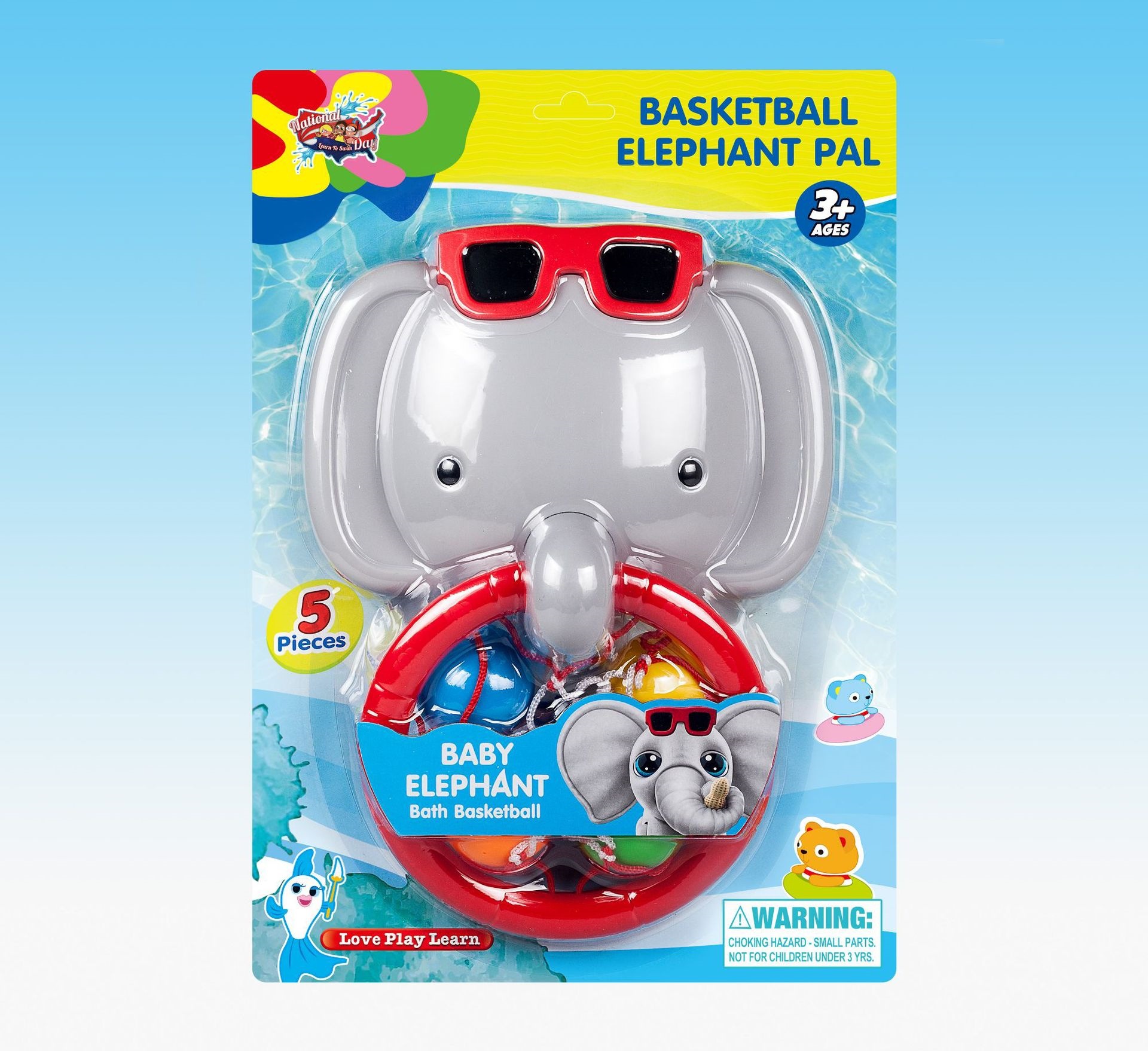 Elefante de venta transfronteriza juego de polo acuático juego de juguetes para niños juego de agua mini dibujos animados juego de pesca juguetes de baño
