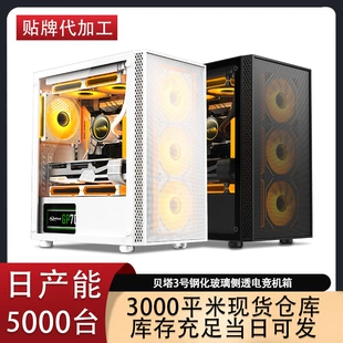 Wide-Body PC Case (Amazon Beta) Beta 3, Mesh Front & Tempered Glass Side, Water-Cooling Ready