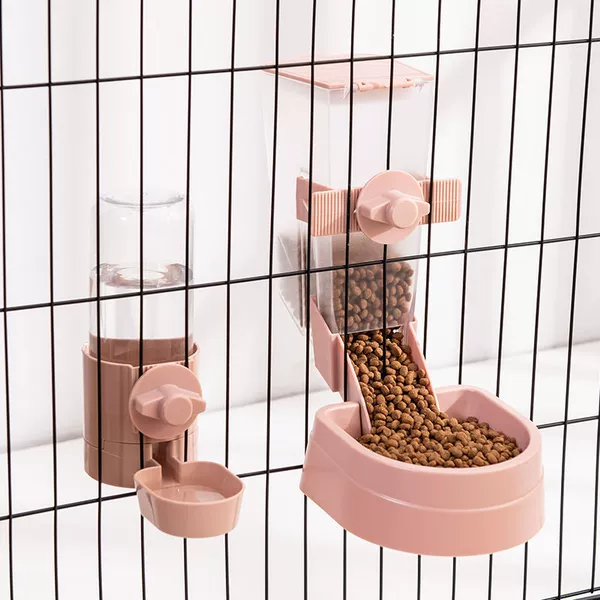 Pink feeding and drinking water
