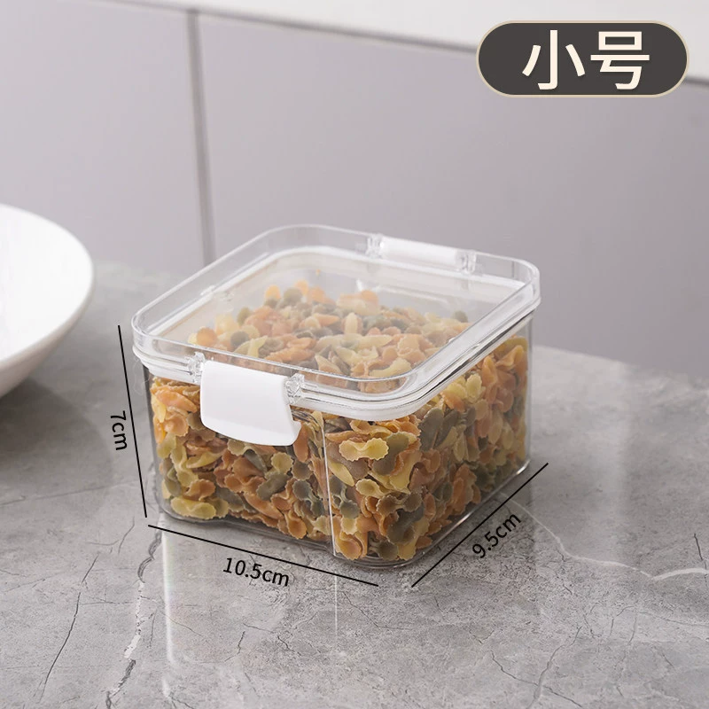 Food-grade Plastic Airtight Kitchen Storage Jars, Stackable, 460–1800 ml Sizes