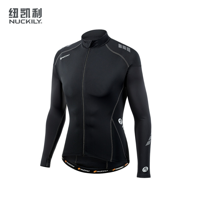 Nuckily Men's and Women's Running Fitness Cycling Clothing Training Clothes Tight-Fitting Outdoor Sportswear Bicycle Long-Sleeved Clothing