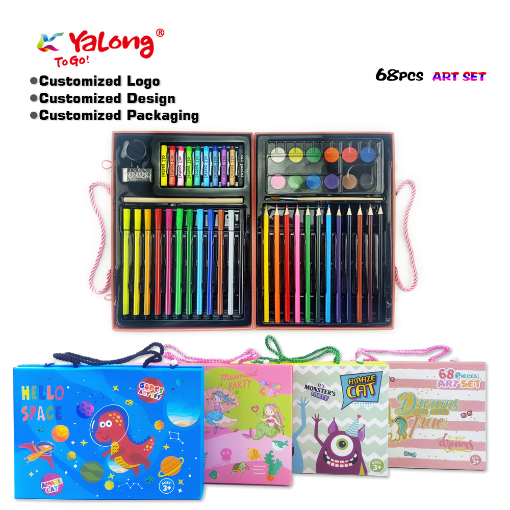 Set de Pintura y Papelería Escolar para Niños