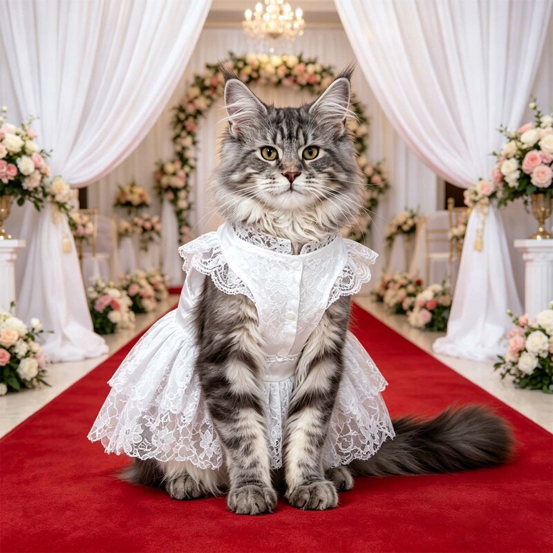 Pet Clothes Spring and Summer Thin Style Dog Dress Teddy Bichon Small Dog Cat Lace Dress Pet Clothes Spring and Summer Thin Style Dog Dress Teddy Bichon Small Dog Cat Lace Dress