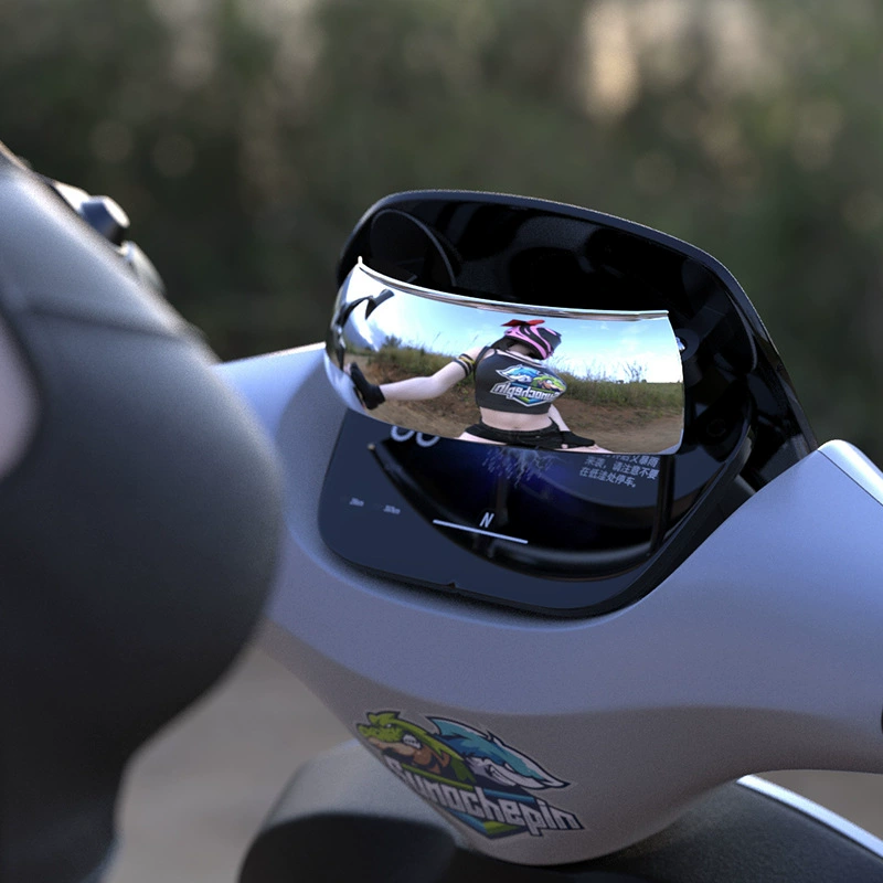 Ультраширокоугольное зеркало заднего вида для мотоцикла, большое поле зрения, универсальное панорамное зеркало заднего вида с полным обзором слепых зон, отражатель на 180 градусов