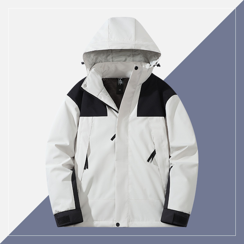 青少年冲锋棉衣男款冬季加厚保暖石墨烯发热防风防水连帽棉袄外套