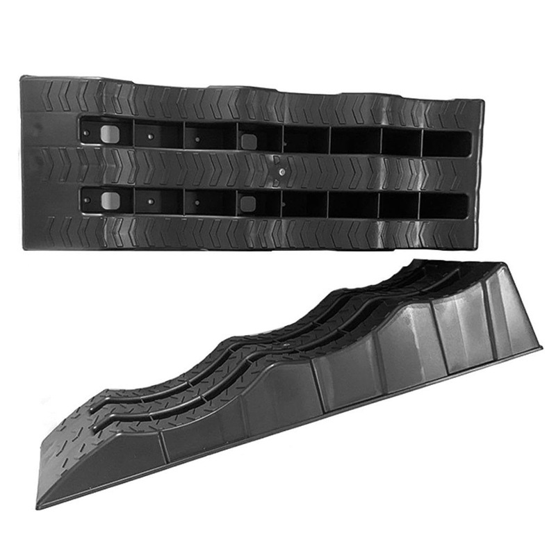 2025亚马逊跨境热销 塑料汽车房车三步阶停车器斜坡轮胎垫台阶垫