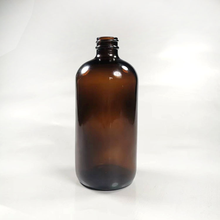 480ML棕色波士顿玻璃瓶500ml胶木盖避光