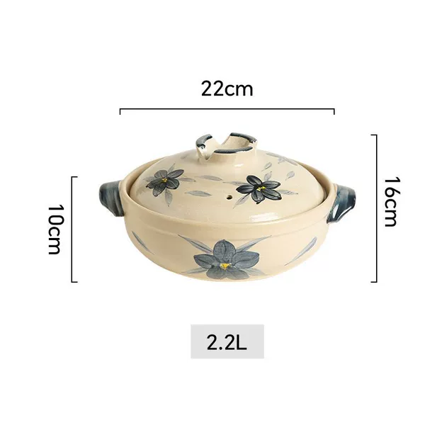 Stoneware Camellia 2200ml (serves 3-5 people) comes with pot holder