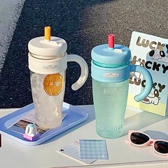 2025新型氷覇コップ女子高颜値ストローコップ大容量耐高温学生夏プラスチックコップ