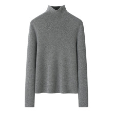 纯羊绒衫女24秋冬新款纯色半高领修身针织毛衣一线成衣无痕打底衫