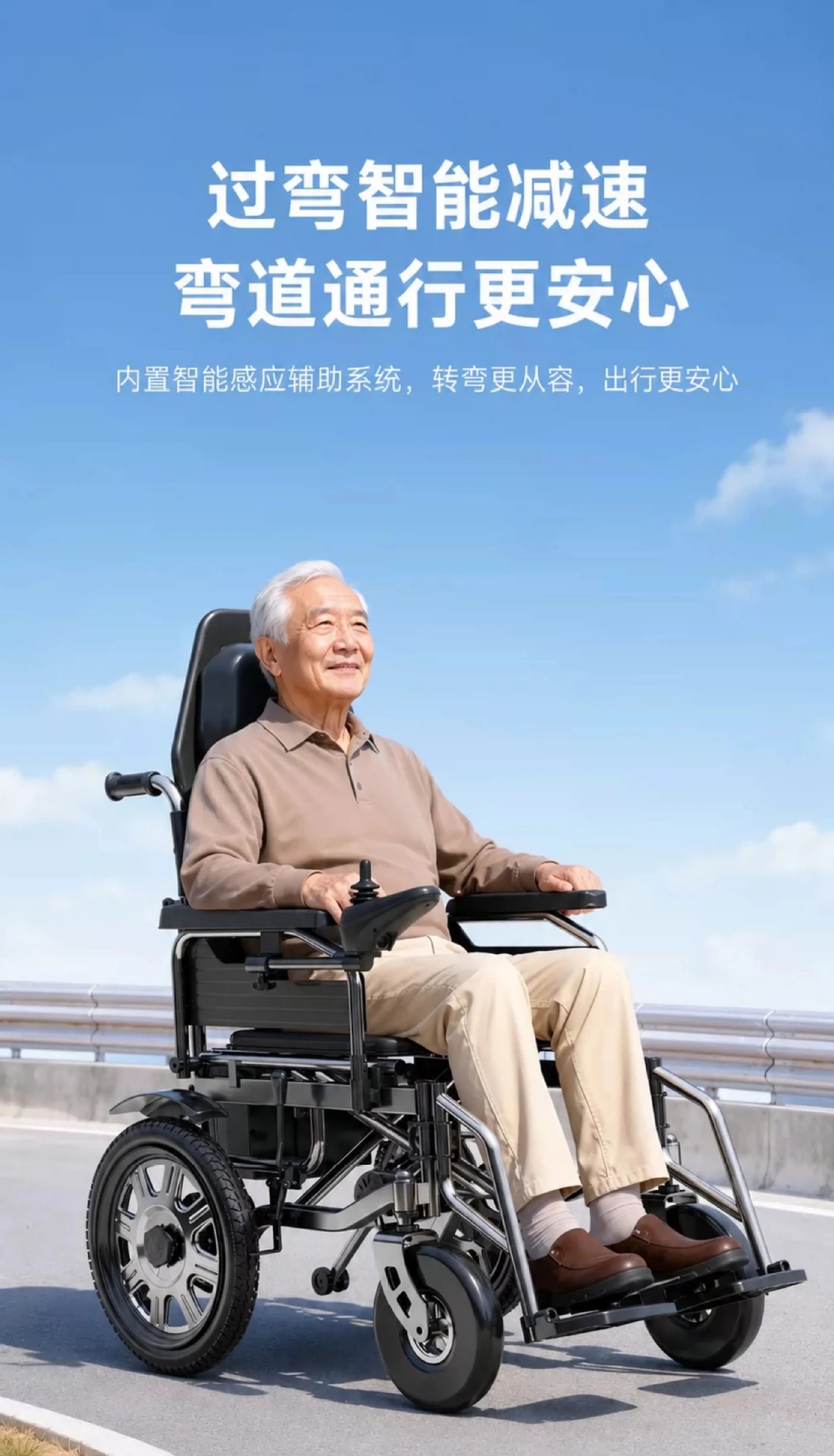 The electric wheelchair can be taken on a plane, it is a new original model, portable and foldable, specially designed for elderly people to use for walking and as a mobility aid