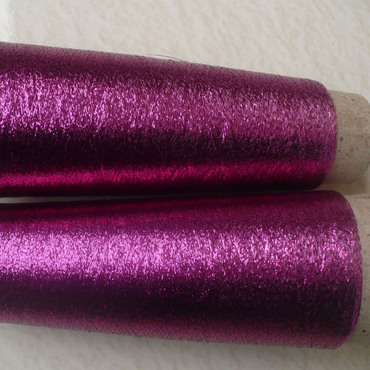 细金色金属纤维色纺织毛条短纤银色亮片包合涤纶合纺线