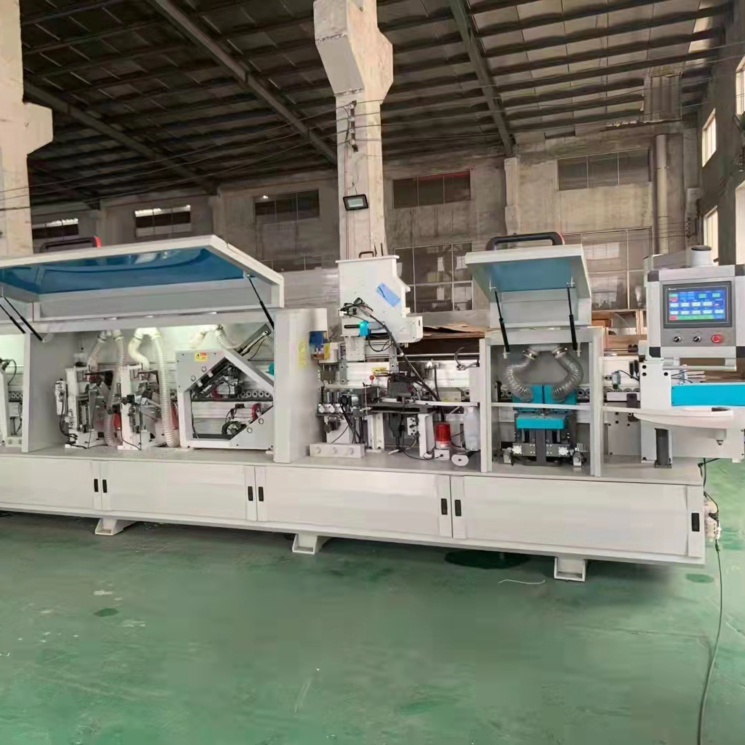 极东全自动双修封边机木工板材直线封边机木门高速仿形跟踪封边机