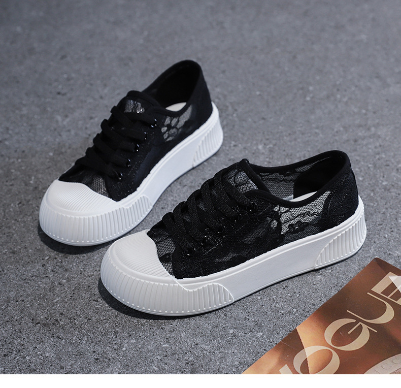 Piccole scarpe bianche da donna 2024 nuove scarpe estive in maglia sottile da donna scarpe sportive in mesh traspirante scarpe basse per bambini_voghion.com