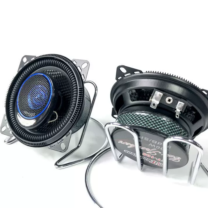 105汽车喇叭扬声器4寸同轴车载重低音中低音双磁式扬声器
