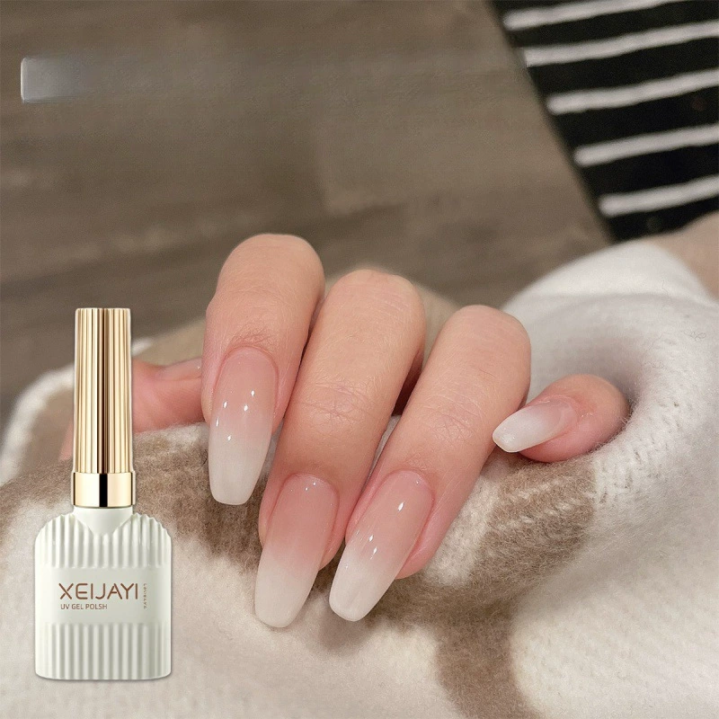 Яйцо молочно-белый обнаженный лак для ногтей