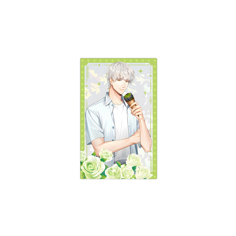 Qi Sili laser glass acrylic card