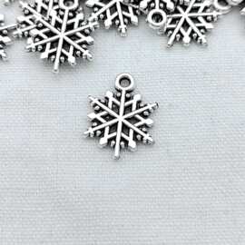 DIY饰品配件复古合金 圣诞雪花 手链项链吊坠挂件速卖通淘宝热卖