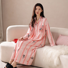 睡裙女款纯棉女士长袖睡衣甜美可爱卡通连衣裙2025新款春秋款秋季