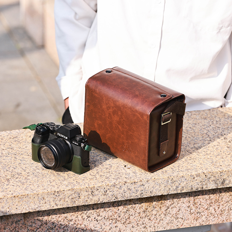 후지 XT30 XS10 XS20 XT4XT5 XH2S XE4 XPRO3 마이크로 단일 카메라 가방 가죽 케이스
