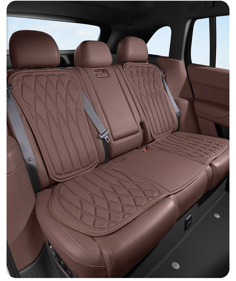 Foreign Trade Car Anti-Slip Seat Cushion, Ice Silk Cooling Cushion, Portable Comfortable Breathable Anti-Slip Latex Seat Cushion Wholesale