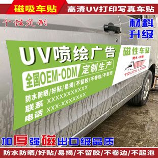 Car Magnetic Stickers, Body Advertising, Personalized Text, Magnetic Reflective Stickers, Waterproof and Sun-Resistant Signs
