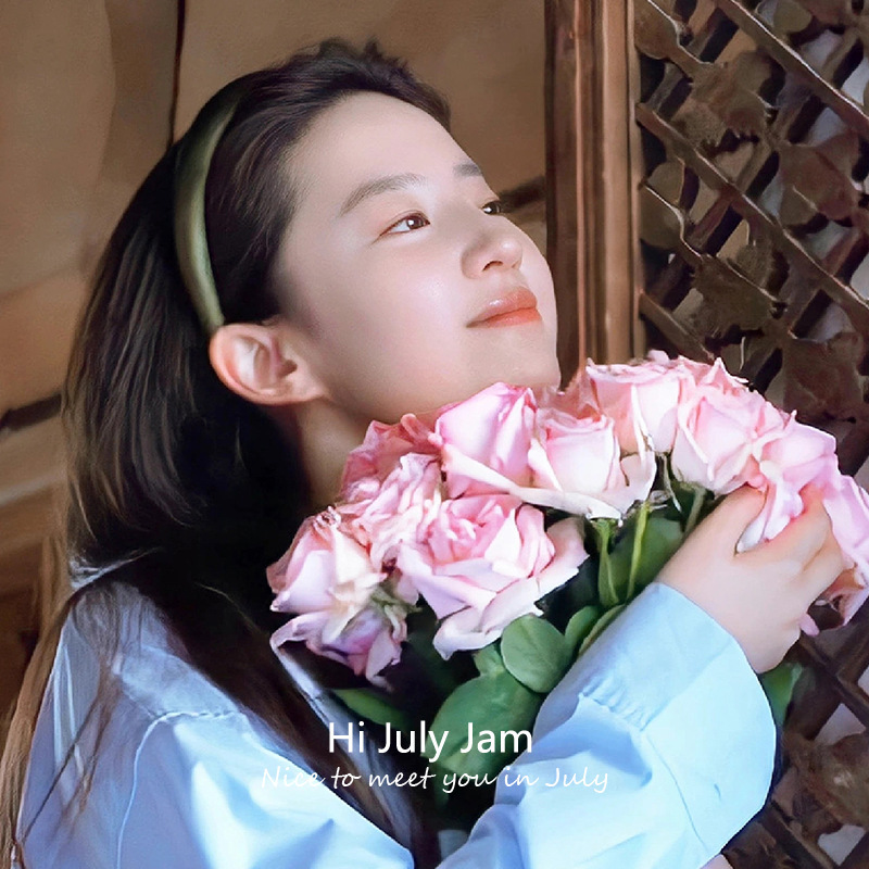 New trendy high-crown headband, Liu Yifei's style, suitable for travel and photography, wide brim, green