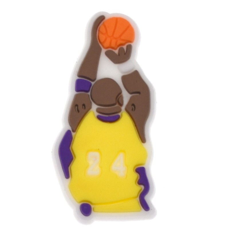 Fabricantes directos zapatos de baloncesto accesorios de flores DIY extraíble suave zapatos de PVC Accesorios de flores Accesorios