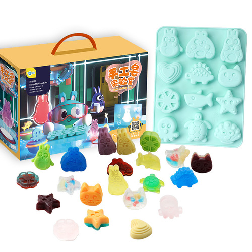GWIZ Handmade Soap DIY Material Kit Kindergarten Gift Crystal Soap Science Experiment Toy Children's Gift