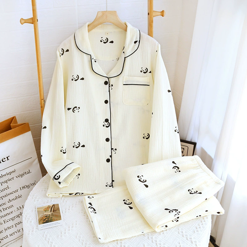 Хлопковый пижамный комплект, марля комфорт, много принтов, размеры M–L–XL