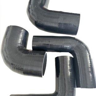 90 degree rubber elbow oil resistant high pressure right angle rubber elbow mechanical excavator hydraulic oil return pipe customization