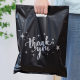 Cross-border in stock Flat Mouth Four-finger Bag Plastic Handbag Garment Bag Gift Packaging Bag Gratitude Bag thankyou