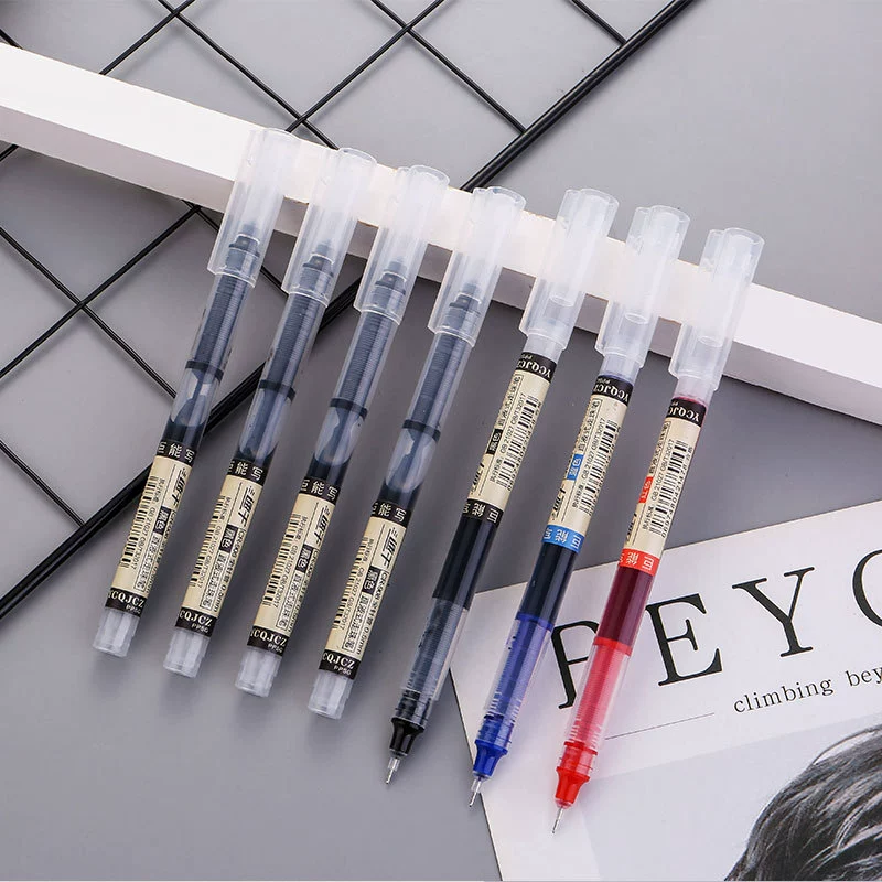 Quick dry rollerball pen for students, black rollerball ballpoint pen
