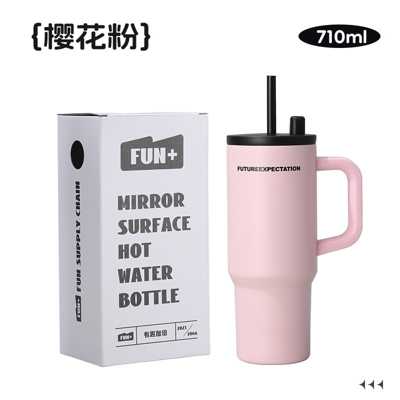 新款冰霸杯316不锈钢保温保冷杯大容量高颜值水杯便携车载 吸管杯|undefined