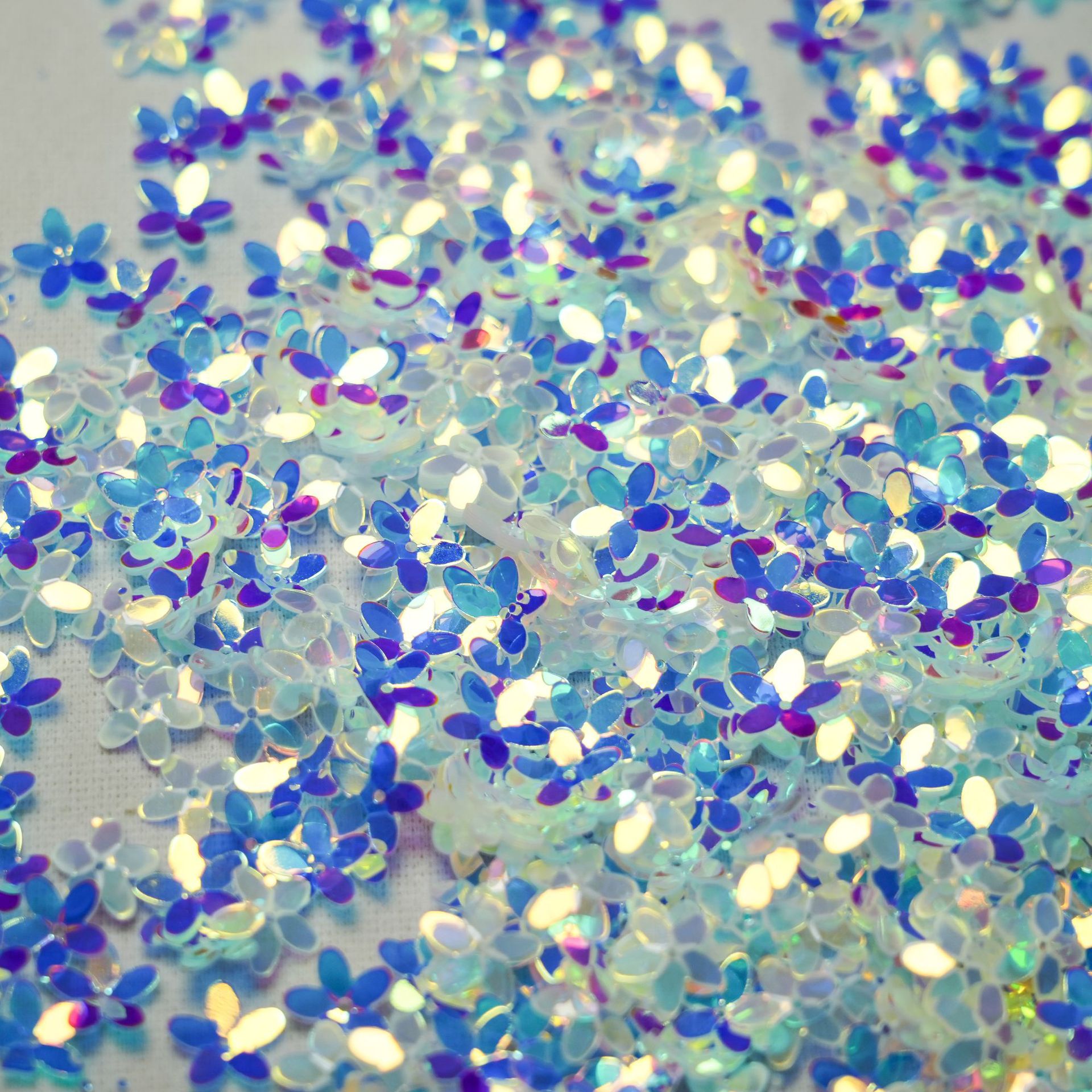 异形金光亮片不规则金光透明亮片批发500服装饰品配件史莱姆填充