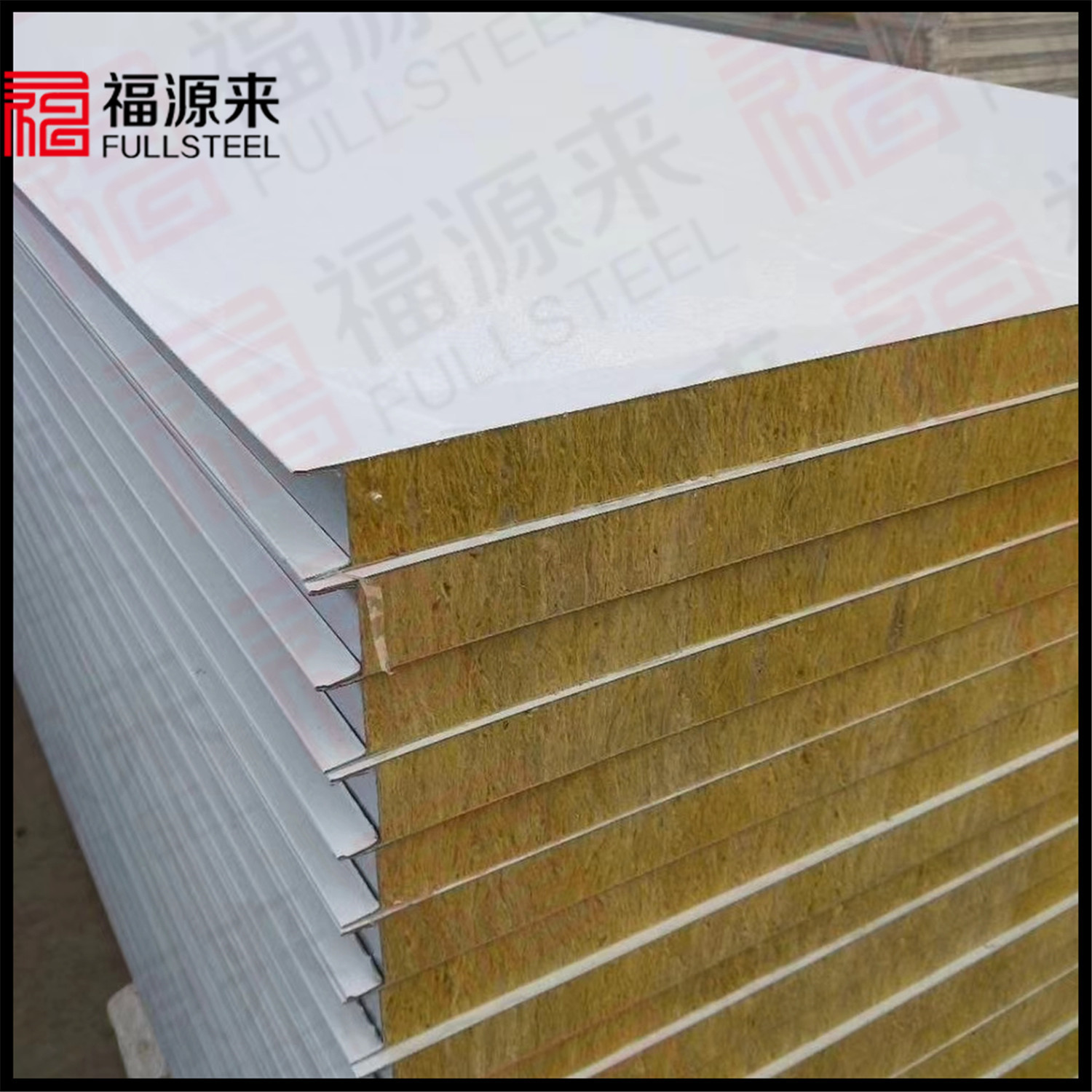 无锡5cm低成本装修隔断吊顶防火夹芯板 简易围挡彩钢夹芯板