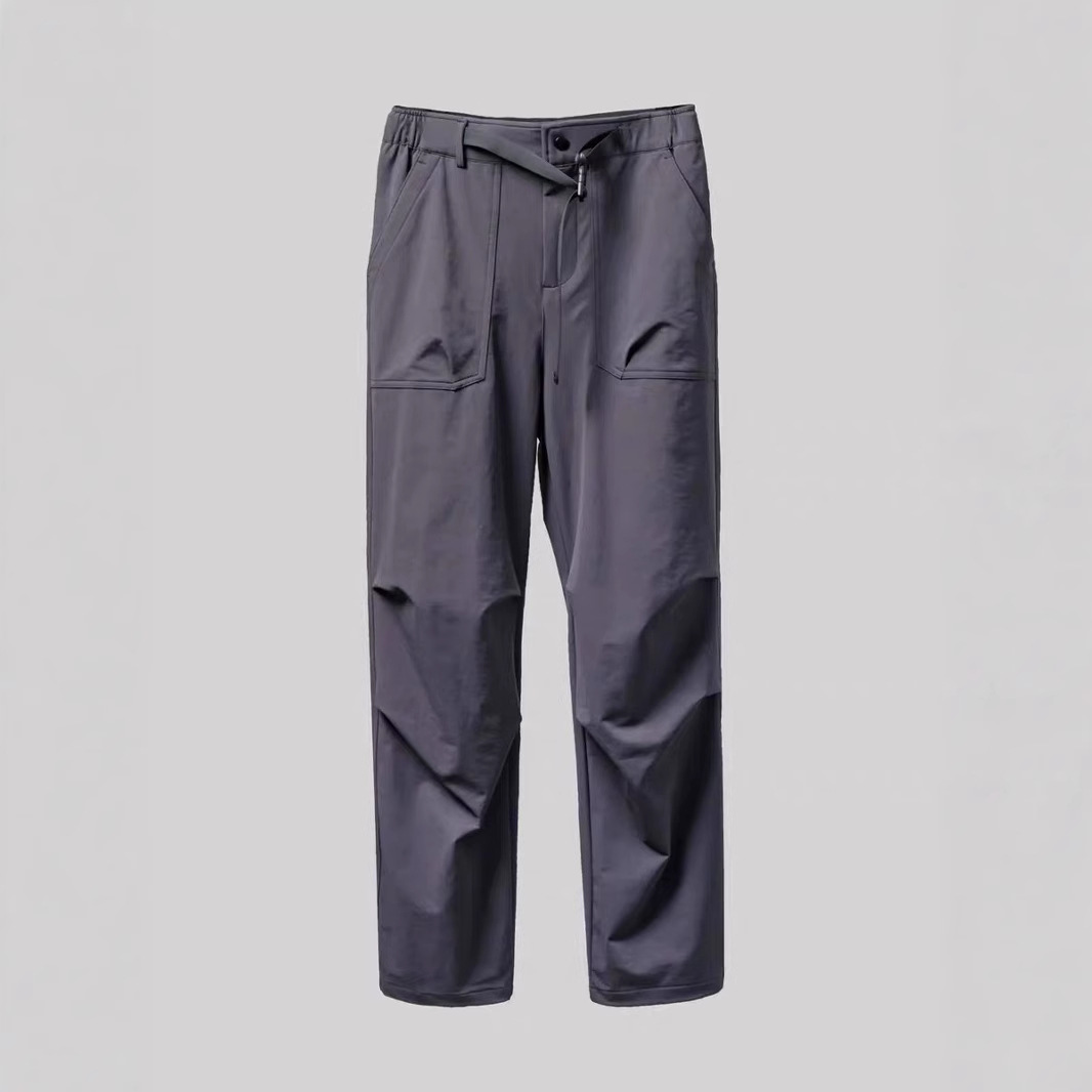 Paratrooper Pants Spring and Autumn Men's and Women's Thickened Outdoor Tooling Style Leg Drawstring Wide Leg Hiking Casual Pants