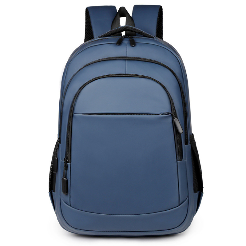 Mochila simple de alta calidad 2025 bolso de computadora de negocios de color sólido bolso de escuela de estudiante de gran capacidad bolso de viaje resistente a las salpicaduras