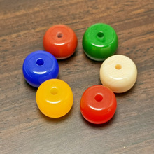 diy散珠饰品材料批发 树脂仿蜜蜡隔珠 10x7mm腰珠仿南红玛瑙散珠