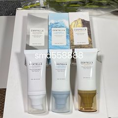 跨境爆款SKIN1004玻尿酸积雪草水感防/晒霜精华乳蓝工厂现货批发