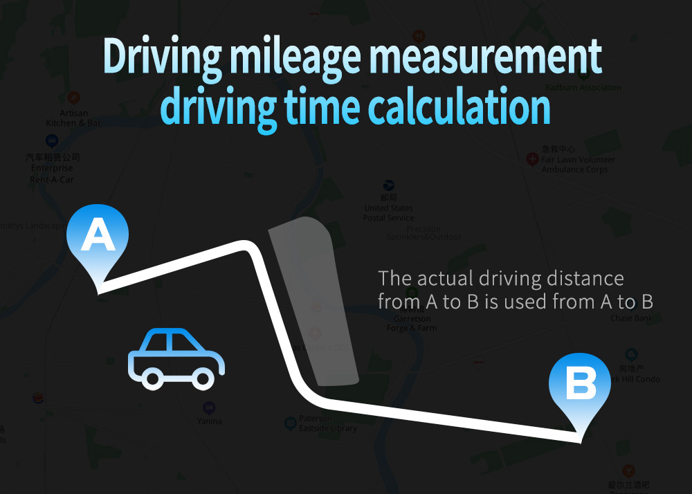 Cross-border high-definition digital display car monitor GPS universal car projector manufacturer in-stock HUD head-up display