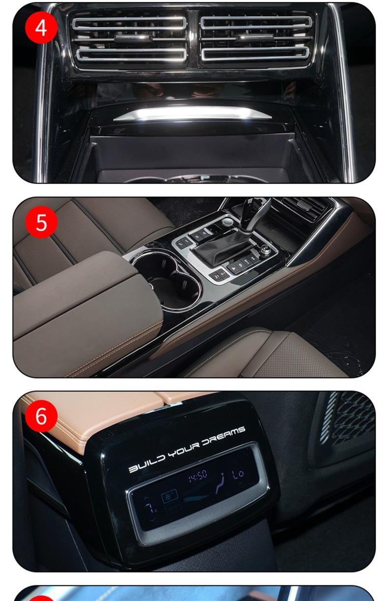21-25 Byd Tang Second Generation Hybrid Dm Fuel Version Central Control Interior Film Paint Transparent Protective Film